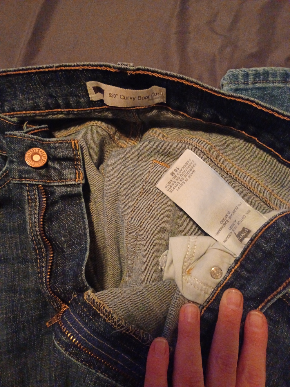 3 Pairs Sz 16 Levi Curvy Bootcut Jeans Light Medium & Dark Wash - Picture 7 of 8